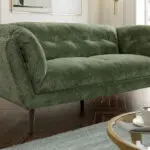 3 & 2 Seater Sofa Suite – Olive Chenille