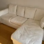 White bikes corner sofa