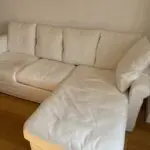 White bikes corner sofa