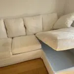 White bikes corner sofa