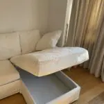 White bikes corner sofa