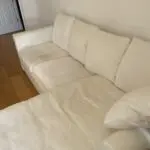 White bikes corner sofa