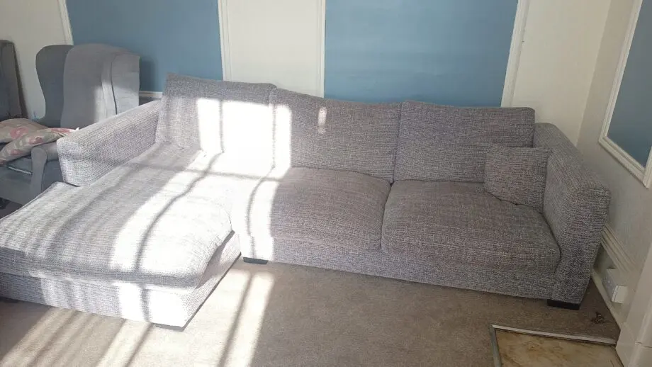 Grey corner sofa