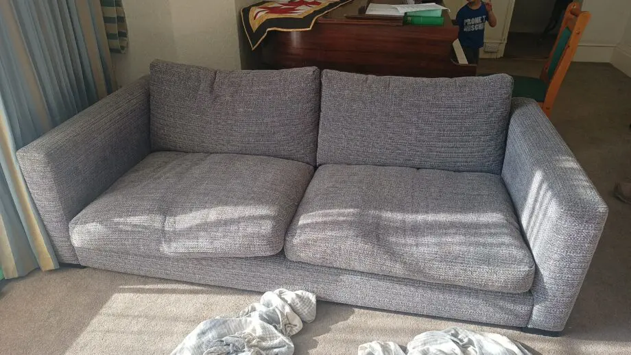 Grey 4 seater sofa