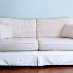M&S 3 Seater Sofa in cream jacquard floral fabric
