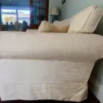 M&S 3 Seater Sofa in cream jacquard floral fabric
