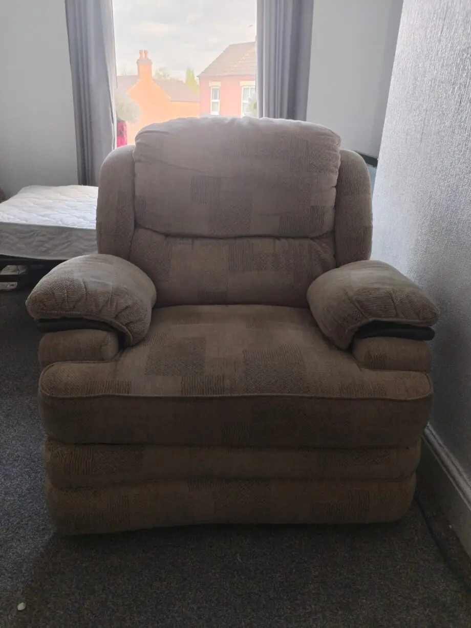 Electric recliner chair and matching sofa