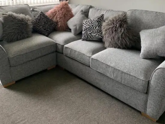 Grey corner sofa