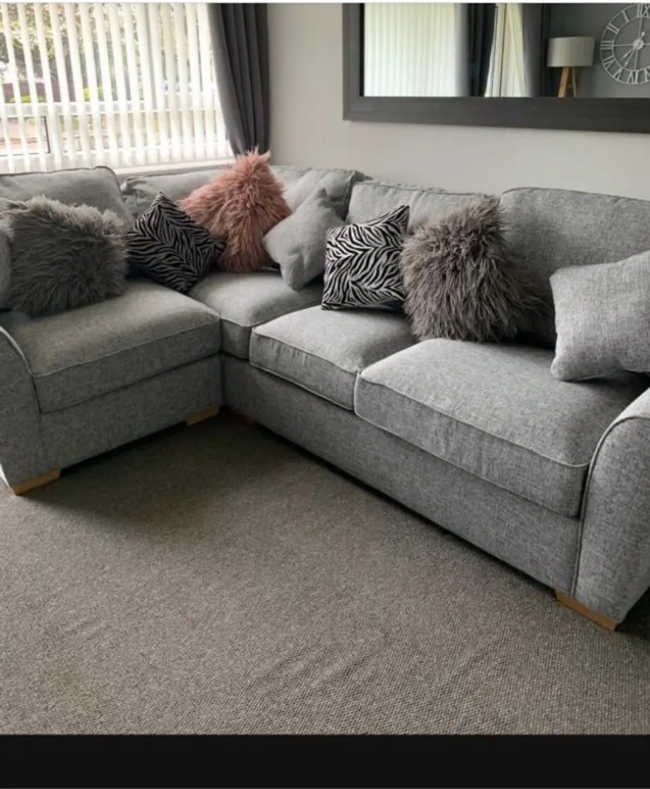 Grey corner sofa