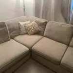 DFS Beige ‘Pryzm’ Corner Sofa In Good Condition