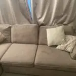 DFS Beige ‘Pryzm’ Corner Sofa In Good Condition