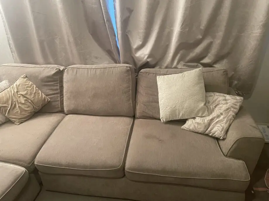 DFS Beige ‘Pryzm’ Corner Sofa In Good Condition