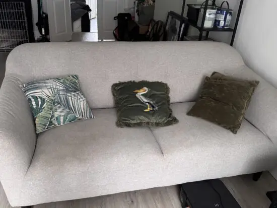 2X Grey Sofology 3 Seater sofa’s