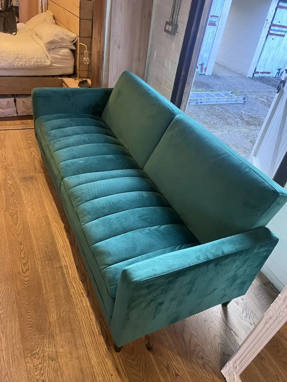 Great 2/3 sofa bed in dark green