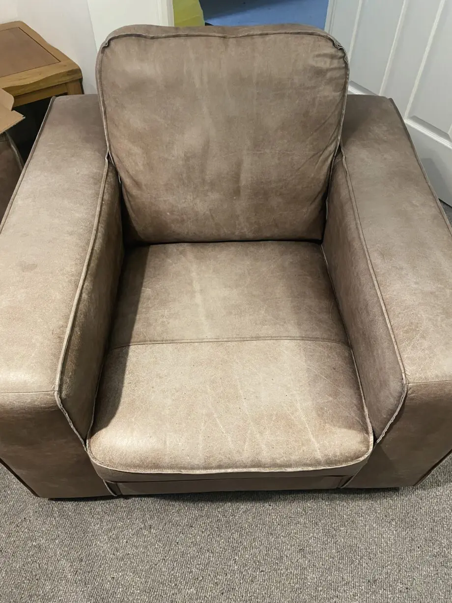 DFS light brown armchair