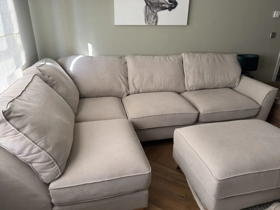 Furniture Village Cosmo Linen Legend Sofa Set - Corner, 2 Seater & Footstool