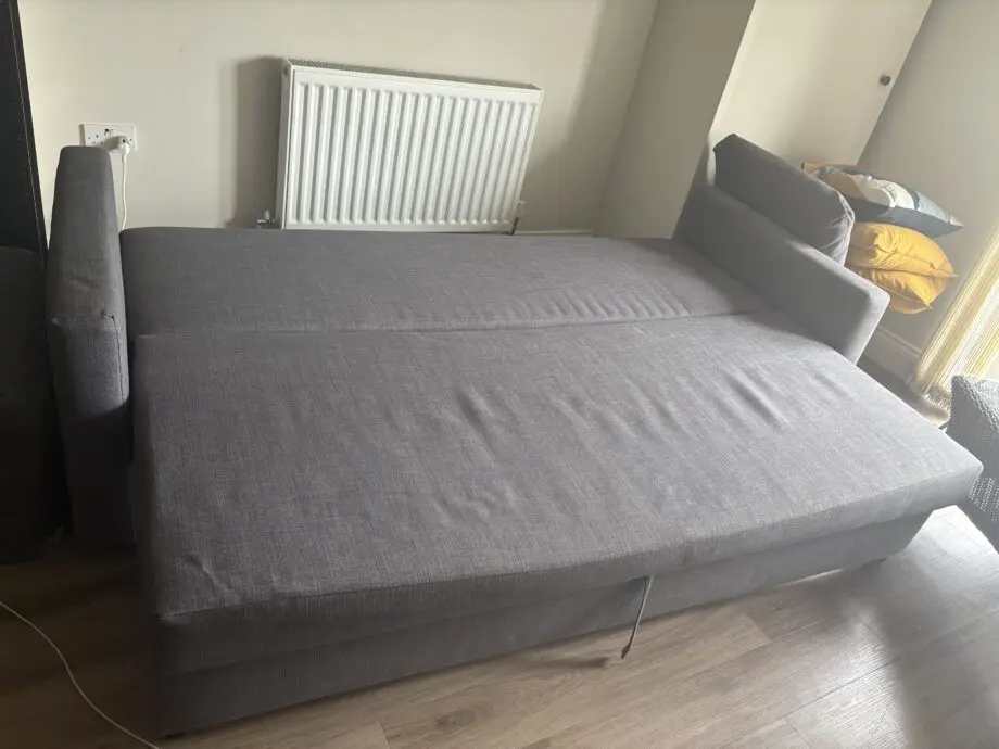 IKEA FRIHETEN Three-seat sofa-bed, Skiftebo dark grey