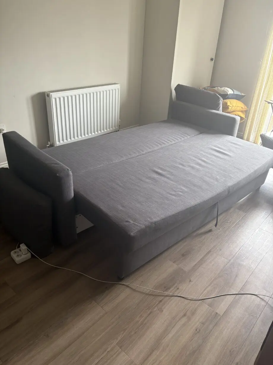 IKEA FRIHETEN Three-seat sofa-bed, Skiftebo dark grey