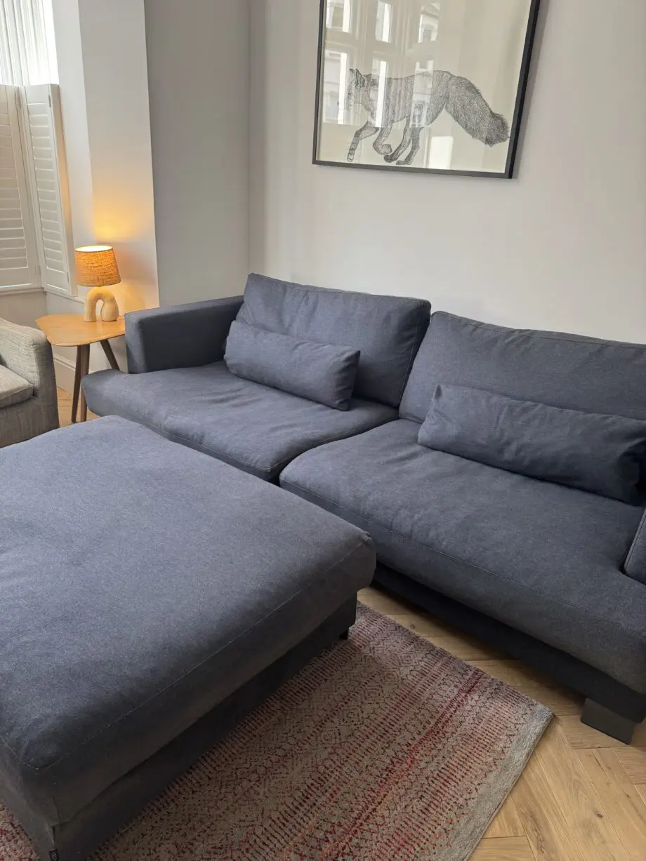 SITS Brandon 3 seater sofa with footstool and fixed covers