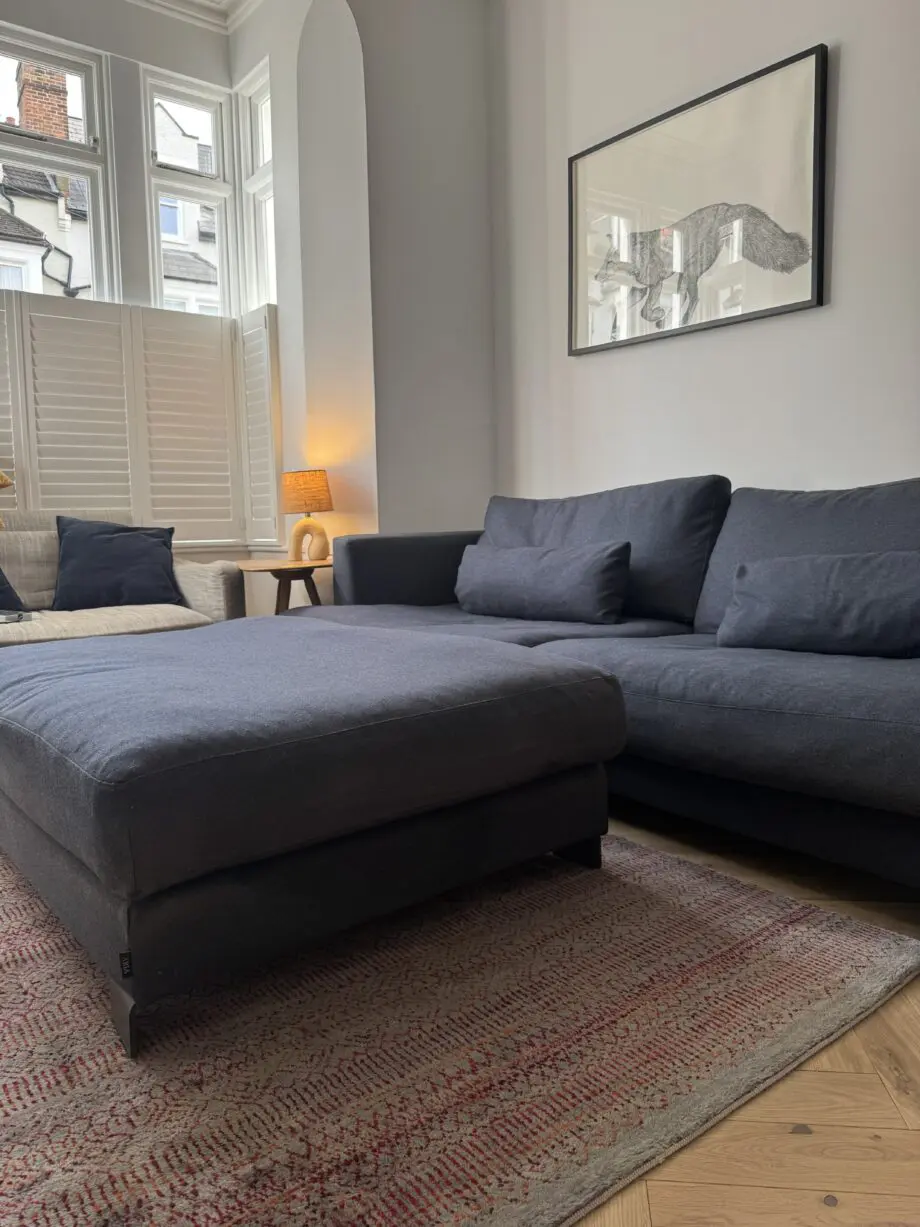 SITS Brandon 3 seater sofa with footstool and fixed covers