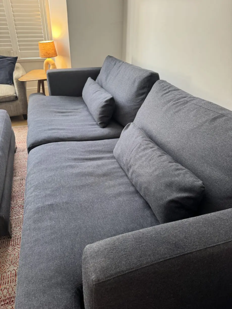 SITS Brandon 3 seater sofa with footstool and fixed covers