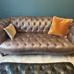 DFS brown chesterfield suit