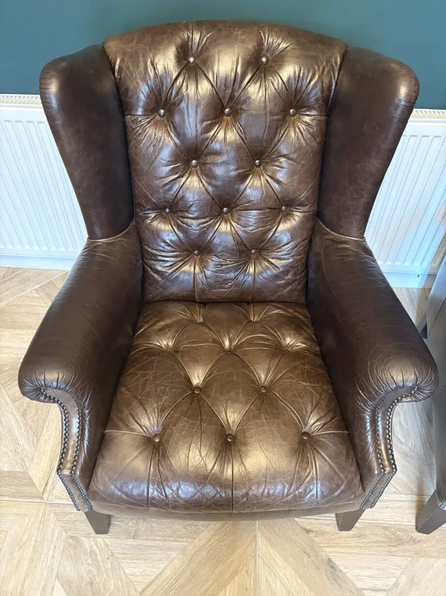 DFS brown chesterfield suit