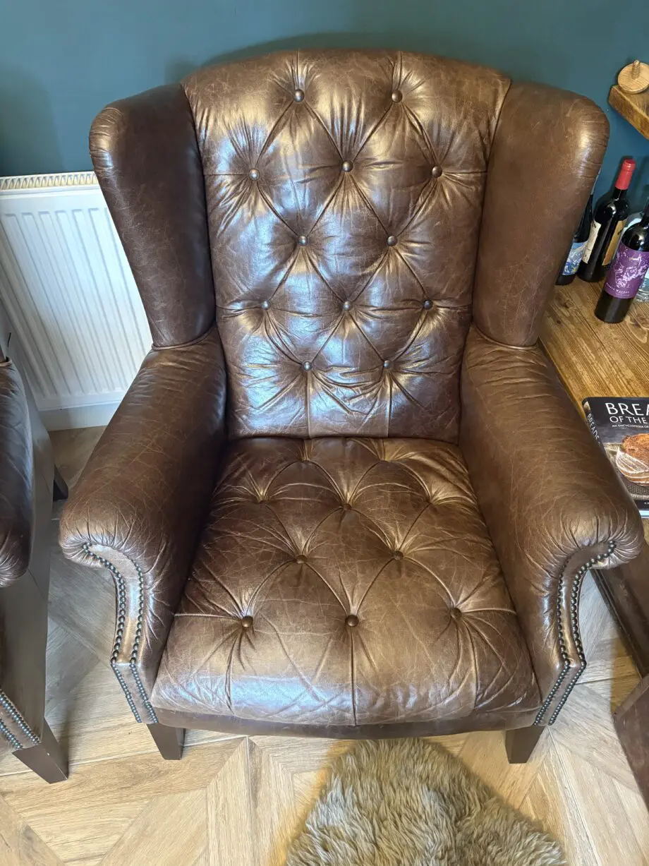 DFS brown chesterfield suit