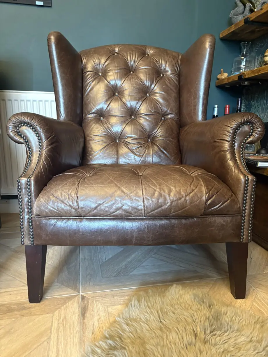DFS brown chesterfield suit