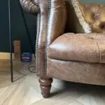 DFS brown chesterfield suit