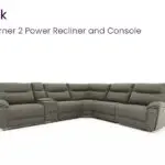 DFS Grey corner sofa with reclining hairs