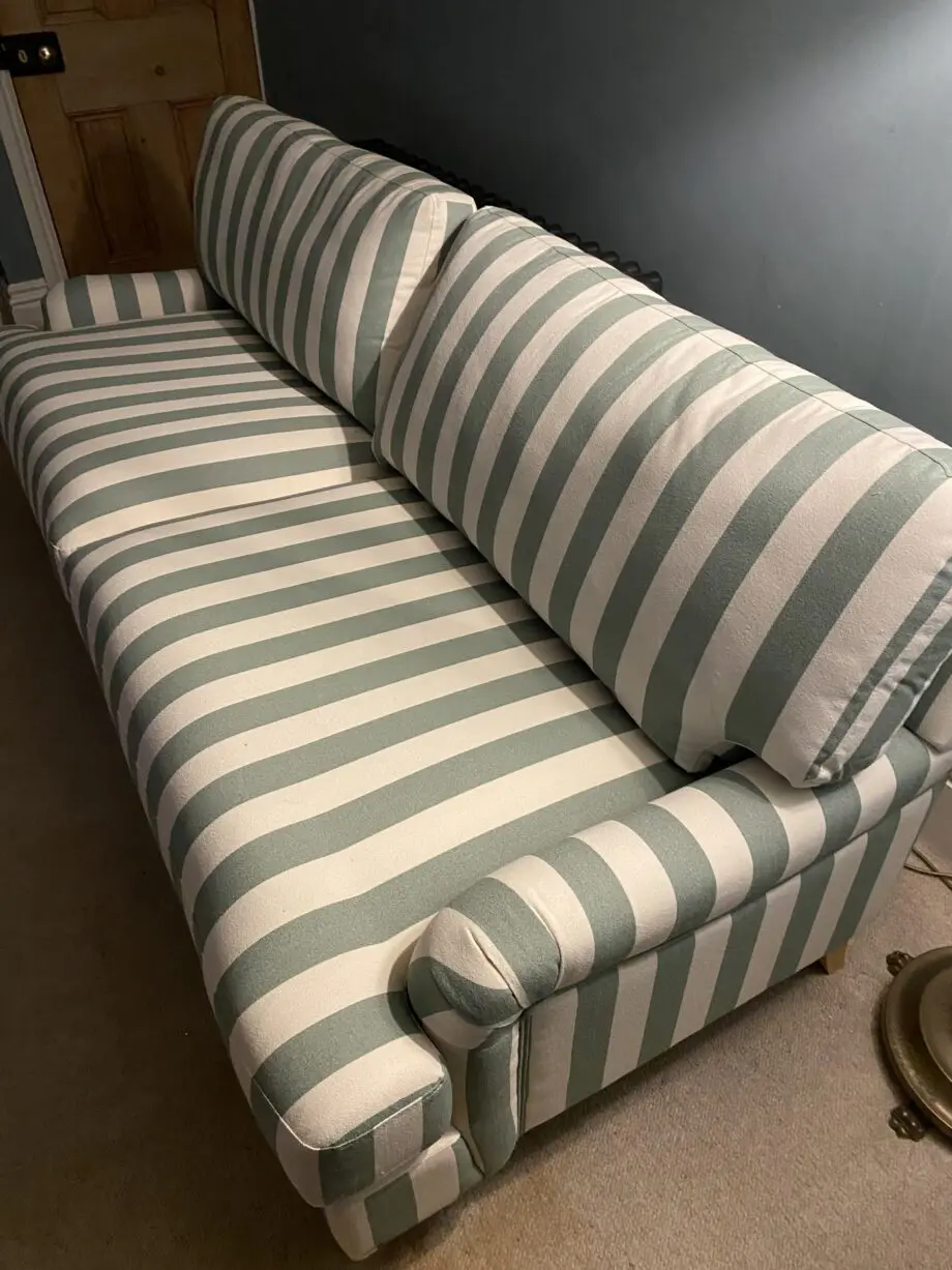 Dusk Green Stripe Hampshire 3 Seater Sofa