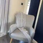 grey one seater chair/sofa