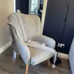 grey one seater chair/sofa