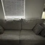 SCS AURORA3 3 SEATER SOFA COLOUR: LUNA COLLECTION SILVER