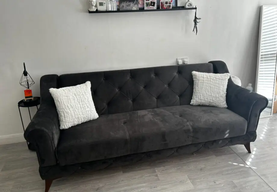 Grey sofa bed