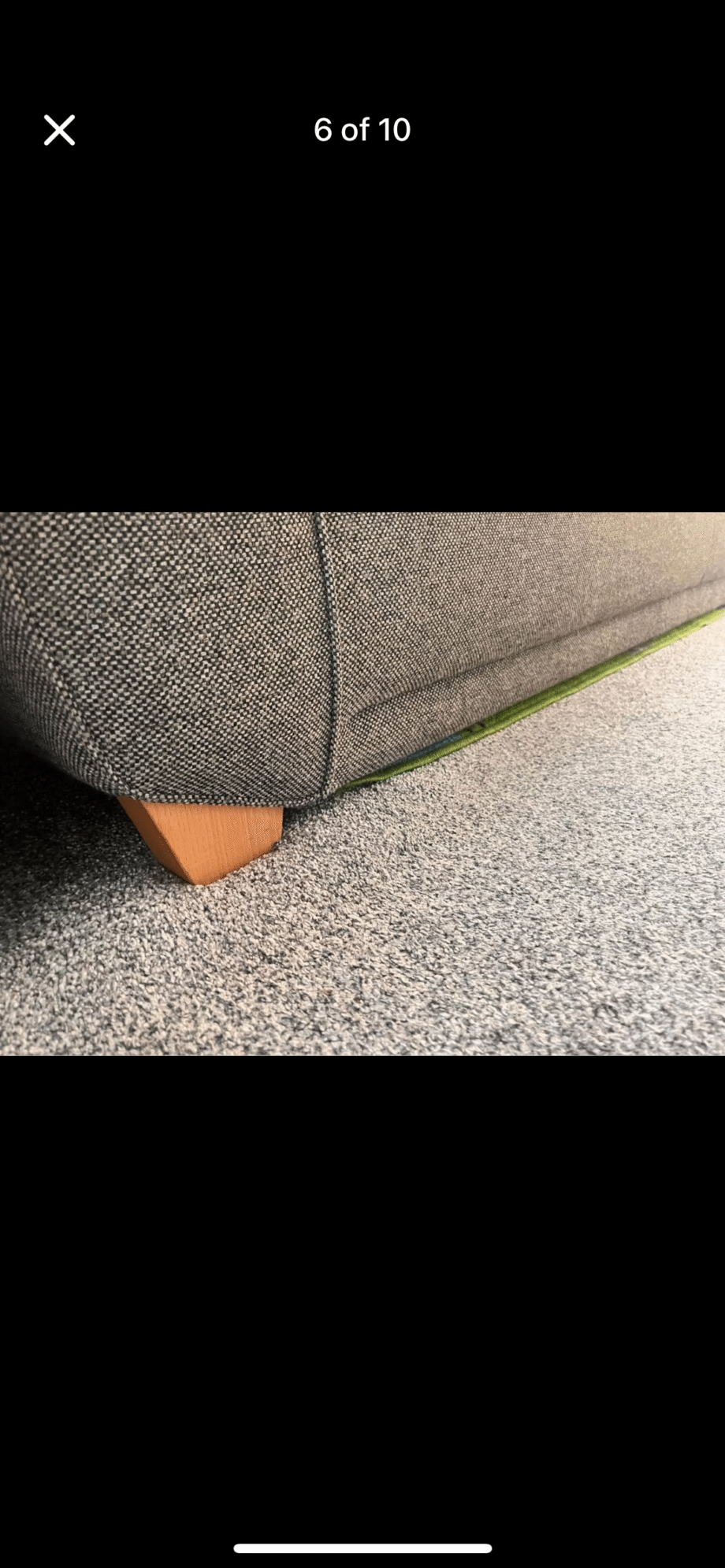 Dfs grey 4 seater sofa and ottoman