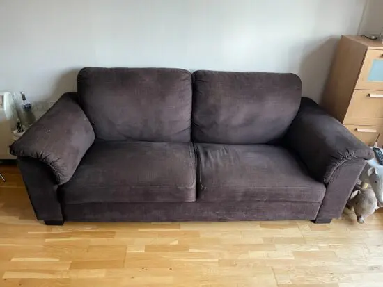 Ikea Brown 3 Seater Sofa