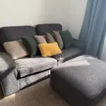 KIVIK 3 Seater Sofa with Footstool with storage