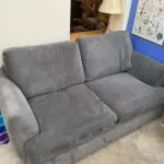DFS orka grey 3 seater sofa