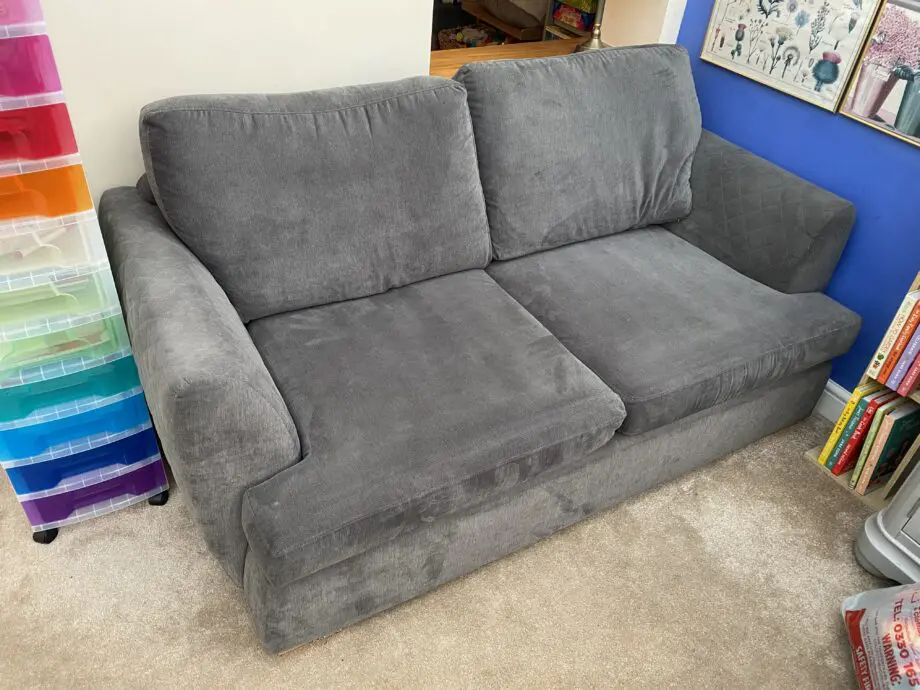 DFS orka grey 3 seater sofa