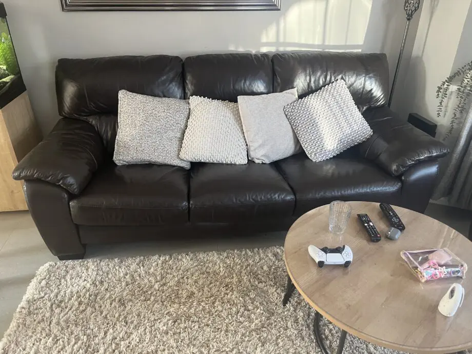 3 Seater leather sofa