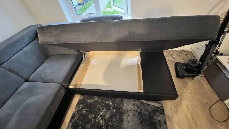 Grey Sofa Bed with big Storage