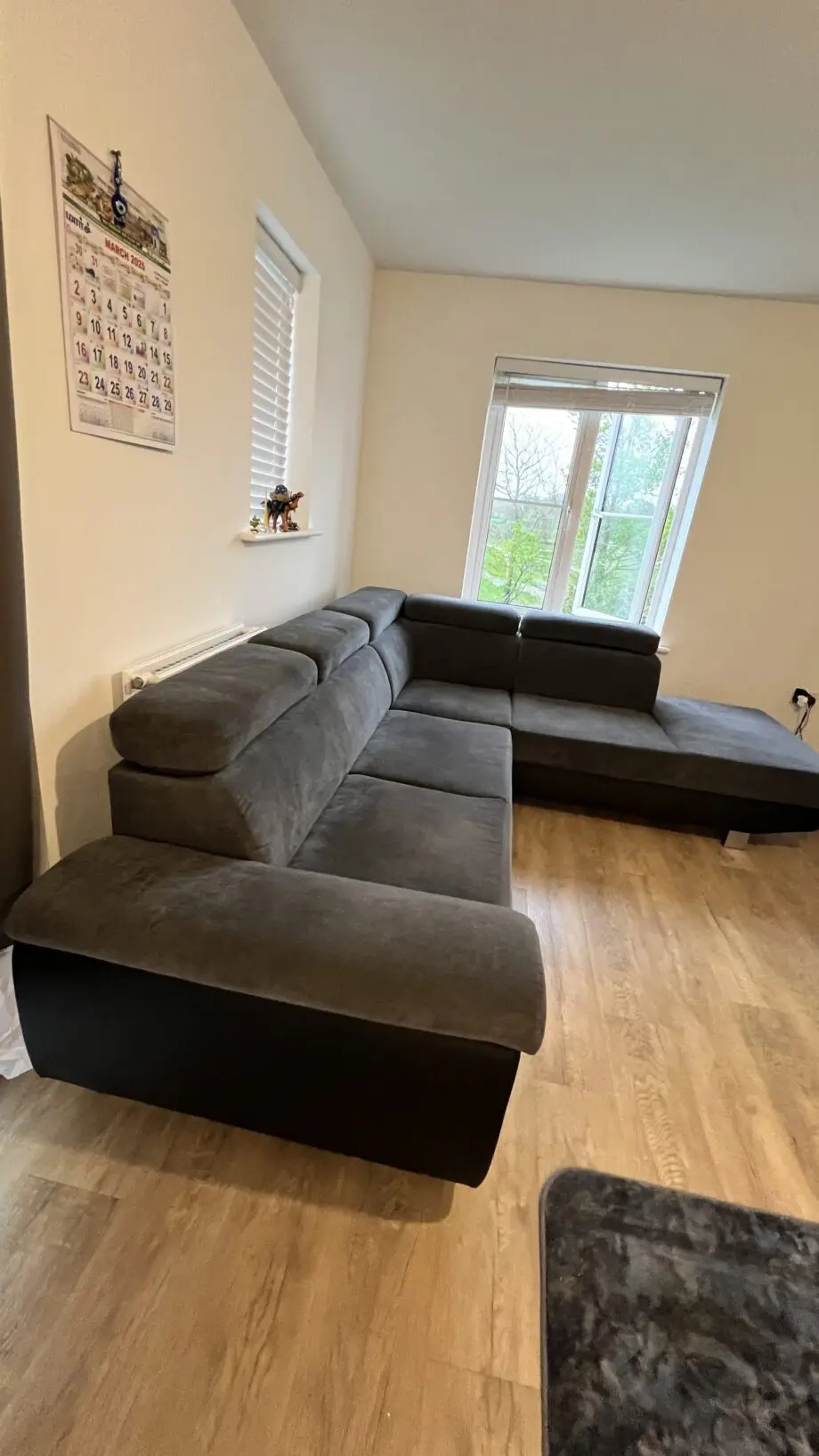 Grey Sofa Bed with big Storage