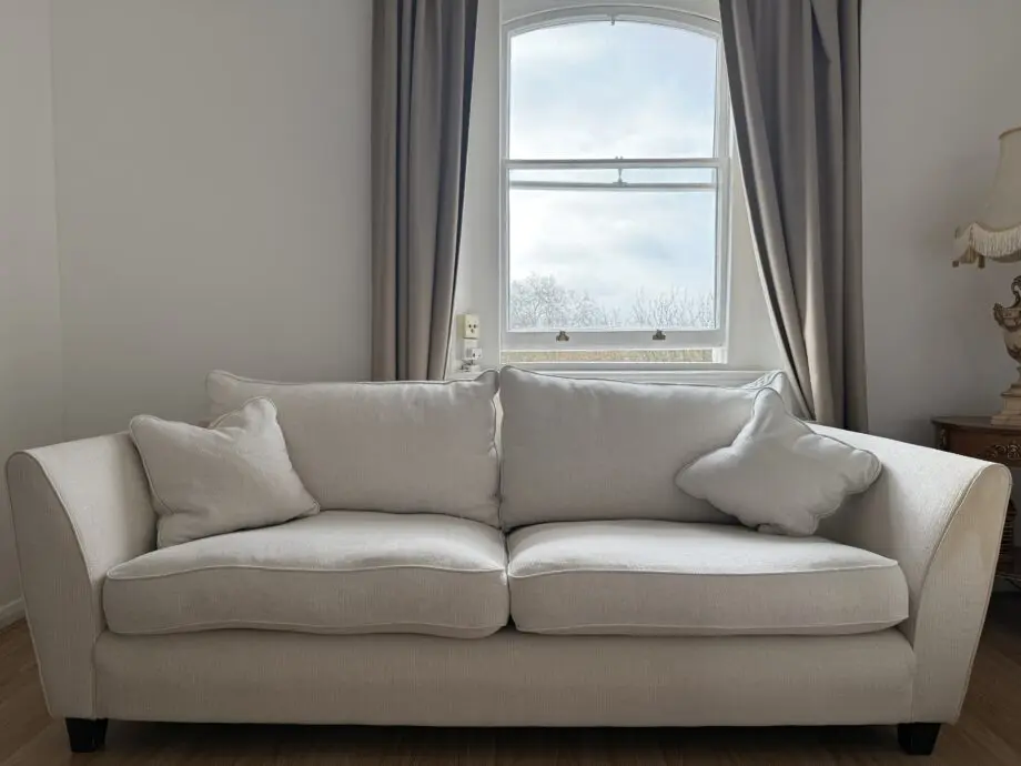 cream sofa
