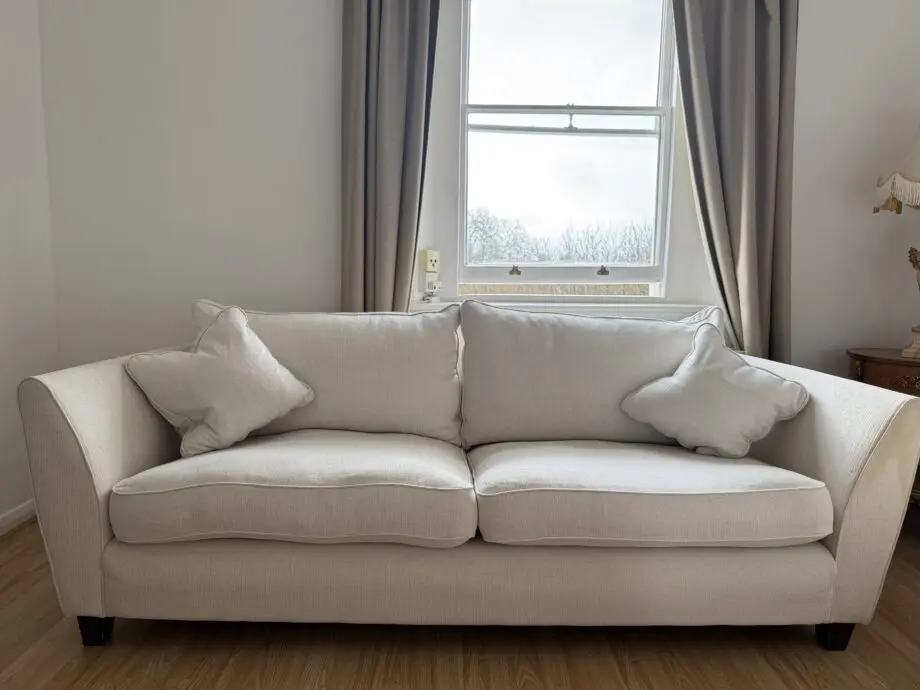 cream sofa