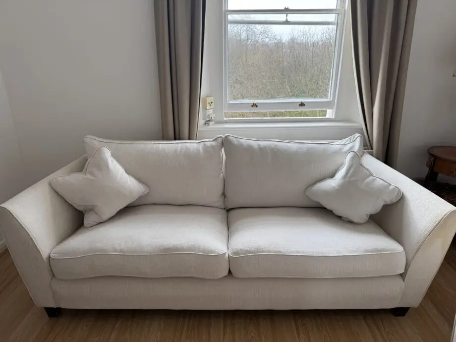 cream sofa