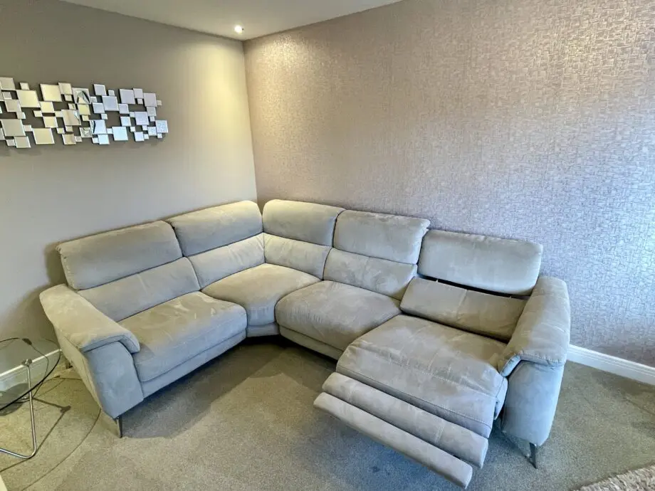 Sofology Illinois light grey 1 seater corner, 2 seater sofa