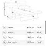 3 Seater Sofabed with Storage!