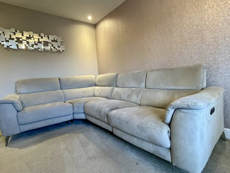 Sofology Illinois light grey 1 seater corner, 2 seater sofa